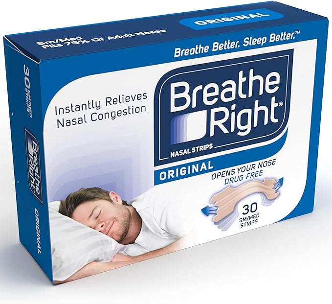 breathe right nasal strips. what does nose tape do